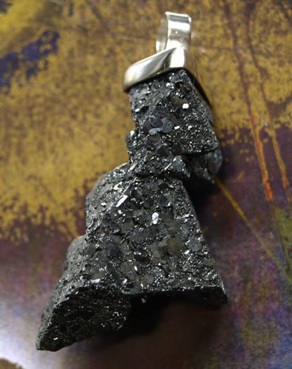 Haematit-Meteorit Rückseite