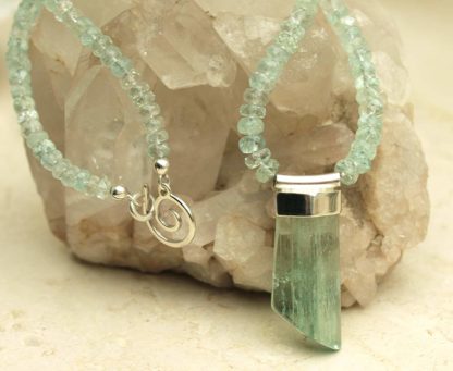 Beryll-Aquamarin-Kette