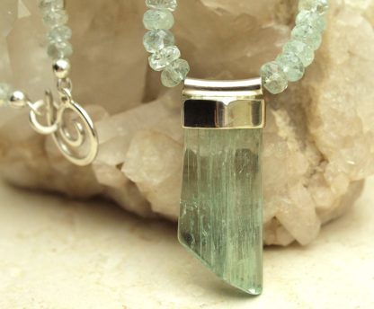 Beryll-Aquamarin-Kette
